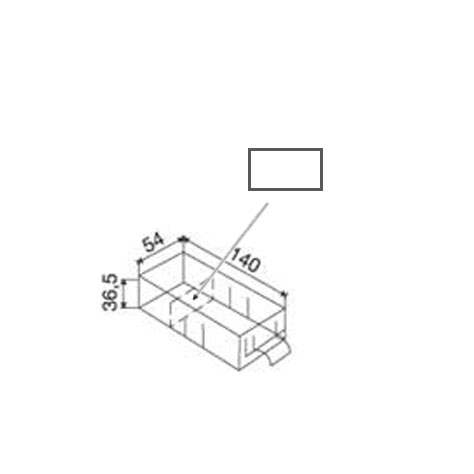 Querteiler für Schubladen 140 x 54 x 36,5 mm, VE 100 Stk.