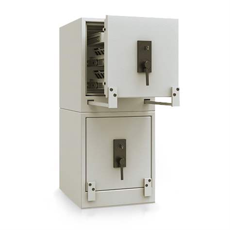 Datensicherungsschrank, Klasse S60DIS und S2, Doppel-Box, Außen: 1270 x 540 x 620mm, Gewicht 400kg,