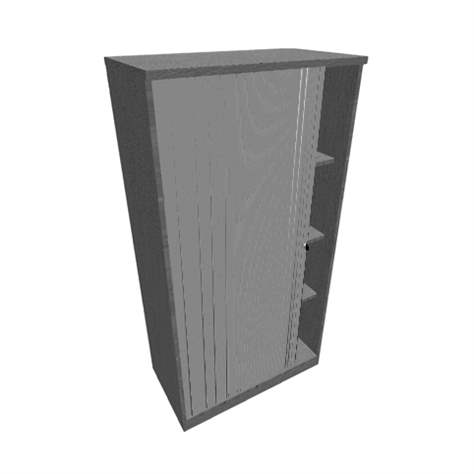 Büroschrank - Lamellentür, H x B x T: 1545 x 1200 x 445 mm, Farbe Lichtgrau - Nowy Styl Group - Bild5