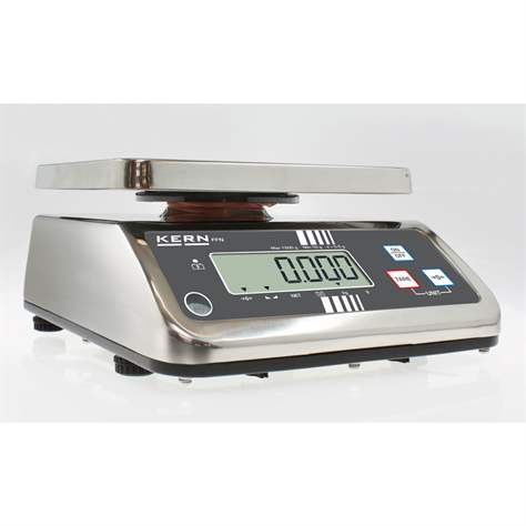 Edelstahlwaage mit Staub- und Spritzwasserschutz (IP65), Wägebereich 0,1 - 15,0 kg - Kern + Sohn GmbH - Bild2