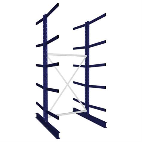 Kragarmregal MULTISTRONG M, beidseitig, Grundregal, HxWxT: 3000x1300x1600 mm - META Skladovací technika