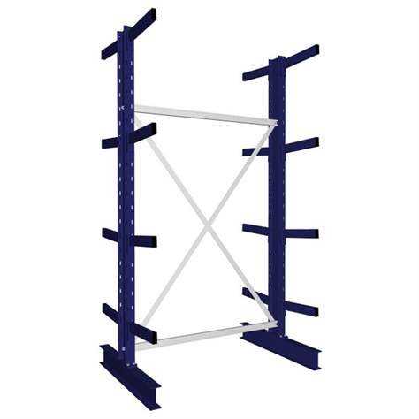MULTISTRONG M rack de consolă, față-verso, de bază, VxWxD: 2500x1300x800 mm - META Skladovací technika