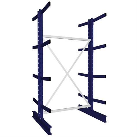 Kragarmregal MULTISTRONG M, beidseitig, Grundregal, HxWxT: 2500x1300x1000 mm - META Skladovací technika