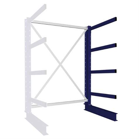 Kragarmregal MULTISTRONG M, einseitig, Anbauregal, HxWxT: 2000x1300x800 mm - META Skladovací technika