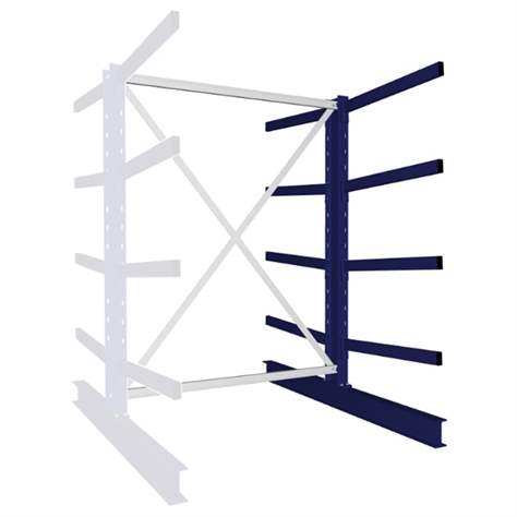 Kragarmregal MULTISTRONG M, beidseitig, Anbauregal, HxWxT: 2000x1300x1600 mm - META Skladovací technika