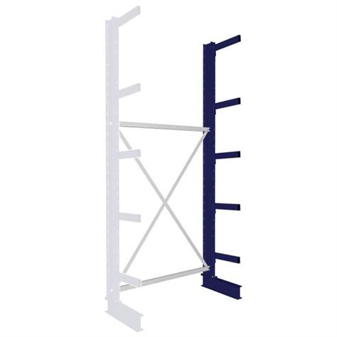 Kragarmregal MULTISTRONG M, einseitig, Anbauregal, HxWxT: 3000x1300x400 mm - META Skladovací technika