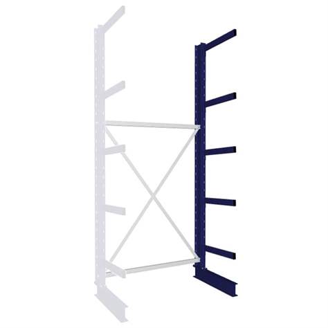 Kragarmregal MULTISTRONG M, einseitig, Anbauregal, HxWxT: 3000x1300x600 mm - META Skladovací technika