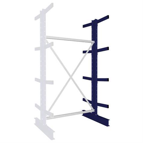 Kragarmregal MULTISTRONG M, beidseitig, Anbauregal, HxWxT: 2500x1300x800 mm - META Skladovací technika
