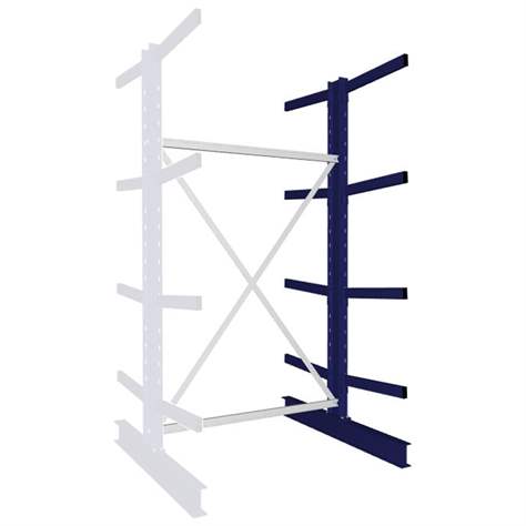 Rack de consolă MULTISTRONG M, față-verso, suplimentar, dxxxd: 2500x1300x1200 mm - META Skladovací technika