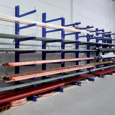 Kragarmregal MULTISTRONG M, einseitig, Anbauregal, HxWxT: 3000x1300x500 mm - META Skladovací technika - Bild4