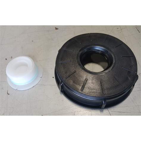 Schraubdeckel 150 mm mit Innegewinde 2" und Entlüfungseinsatz DAE, EPDM Dichtring - Bild2