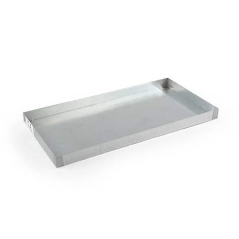 Auffangwanne für Kleingebinde, verzinkt, ohne Lochblechrost, Auffangvolumen 25l, 940 x 470 mm