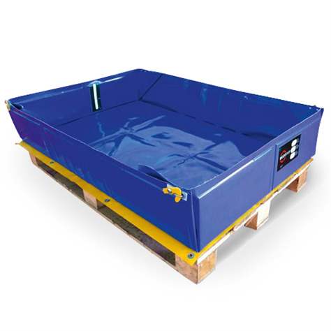 Multifunktions-Faltwanne, aus PVC, Auffangvolumen 210 l, 1240x840x225 mm, mit Tragtasche - Metal Arsenal Trade s.r.o.