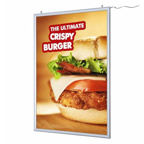 Alu-Klapprahmen, mit LED Beleuchtung, Format A0 - beidseitig