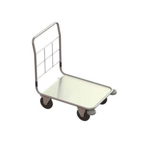 Gepäckwagen mit einem Schiebegriff, Ladefläche 600 x 800 mm