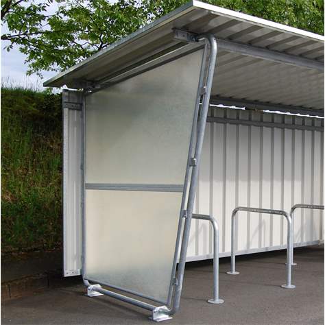 Seitenwand (Rahmenfüllung) aus glatter, naturtransparenter Polycarbonatplatte, einseitig - WSM - Walter Solbach Metallbau GmbH - Bild4