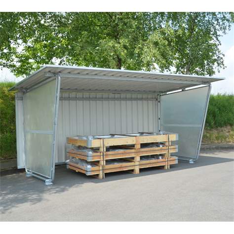 Seitenwand (Rahmenfüllung) aus glatter, naturtransparenter Polycarbonatplatte, einseitig - WSM - Walter Solbach Metallbau GmbH - Bild2