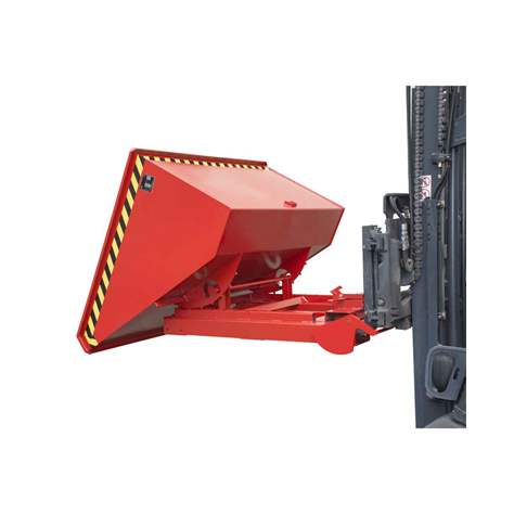 Automatische Kippbehälter, Volumen 1200 l, Traglast 1500 kg, LxBxH: 1920x1095x1125 mm, Farbe Blau RAL5012 - Bauer GmbH - Bild2