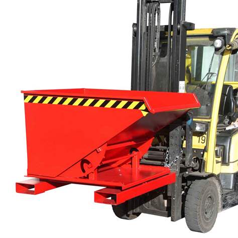 Der Kippbehälter mit 3-seitiger Kippfunktion, Volumen 300 l, Traglast 750 kg, LxBxH: 1460x1010x890 mm, Farbe Grün RAL6011 - Bauer GmbH - Bild6