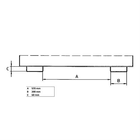 Kipptraverse, Tragfähigkeit 2000 kg - Bauer GmbH - Bild2