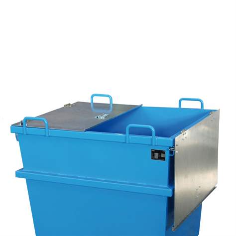 Pozinkované víko pro kónický přepravník, otevíratelné ze dvou stran - Bauer GmbH