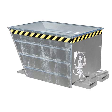 Der Kippbehälter, Volumen 700 l, LxBxH: 1440x800x890 mm, feuerverzinkt - Bauer GmbH