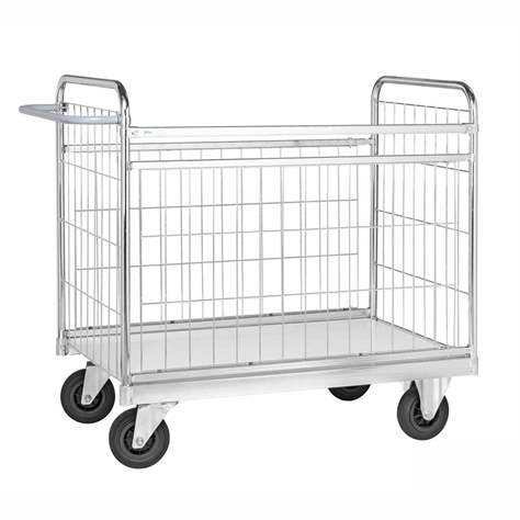Pozinkovaný vozík na balíky, nosnost 300 kg, d x š x v: 1390x650x1025 mm - Konga Mekaniska Verkstad AB