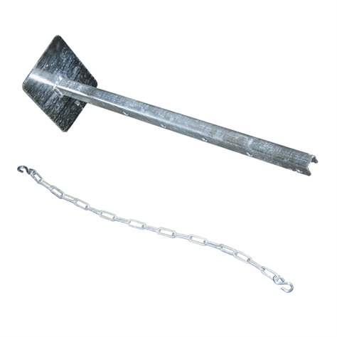 Haltevorrichtung für die sichere Lagerung von stehenden Gasflaschen Ø 230 mm, mit Kettensicherung - Bauer GmbH