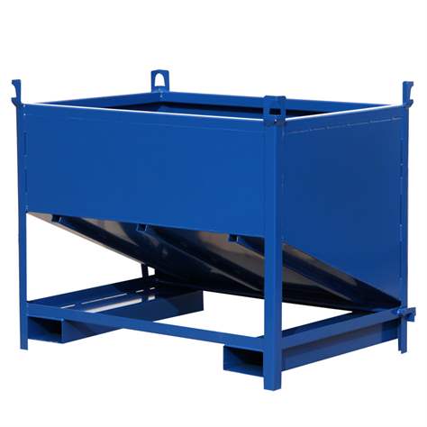 Abfallbehälter mit seitlicher Ausschüttöffnung, Volume 800 l, Farbe RAL5010