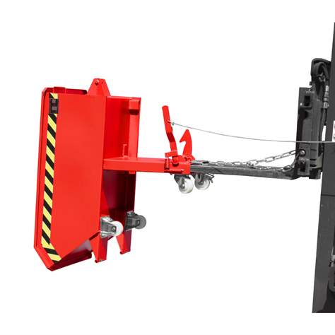 Radausstattung für Mini-Kippbehälter, aus Polyamid, Ø 100 mm, 2 Lenk- und 2 Bockrollen, Bauhöhe 125 mm - Bauer GmbH - Bild3