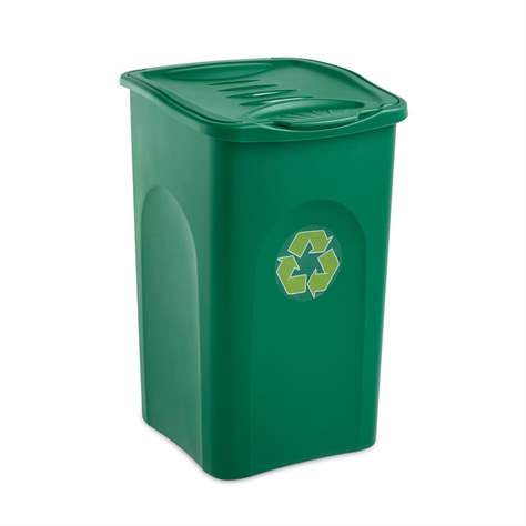 Koš plastový BEGREEN, objem 50 l, barva zelená