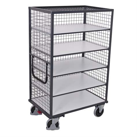 ESD - Schrankwagen VARIOfit, 4 Etagen, 1045 x 685 mm, ohne Türen - Cordes