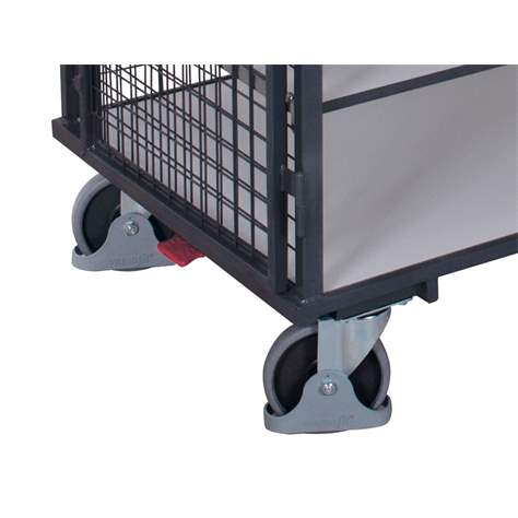 ESD - Schrankwagen VARIOfit, 4 Etagen, 1245 x 785 mm, mit Türen - Cordes - Bild4