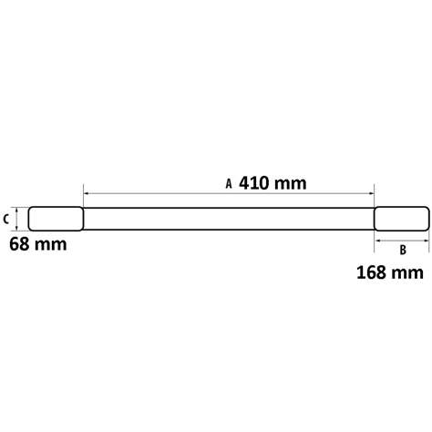 Schneeschieber, Gummischürfleiste - Breite 1800 mm - Bauer GmbH - Bild3