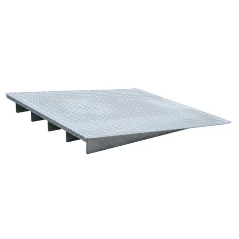 Nájazdová rampa, pre podlahovú záchytnú vaňu, d x š x v: 1000x1120x123 mm - Bauer GmbH
