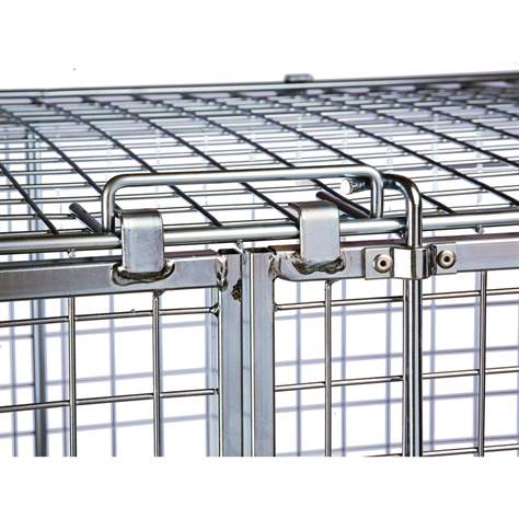 Bezpečnostní kontejner, pozinkovaný, nosnost 600 kg, d x š x v: 1200x800x1870 mm - Konga Mekaniska Verkstad AB - obrázek2