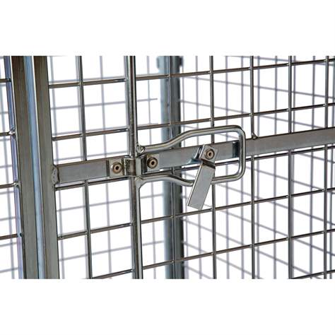 Bezpečnostní kontejner, pozinkovaný, nosnost 600 kg, d x š x v: 1200x800x1870 mm - Konga Mekaniska Verkstad AB - obrázek3