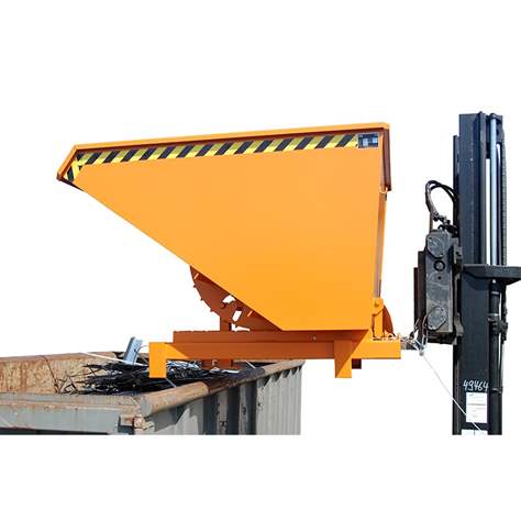 Container basculante pentru sarcină mare, volum 300 l, cap.port. 4000 kg, LxlxH: 1310x805x970 mm, albastru RAL5012 - Bauer GmbH - imagine4