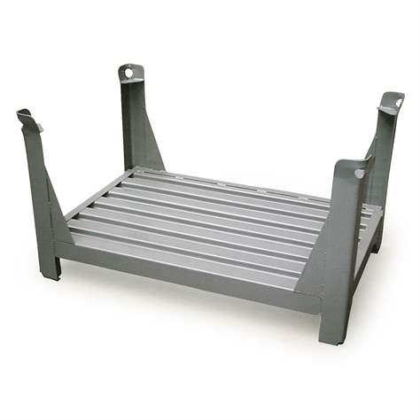 Ohradová paleta kovová, sloupková, profesionální provedení, nosnost 1000 kg, 1200x800 mm, šedá RAL7005