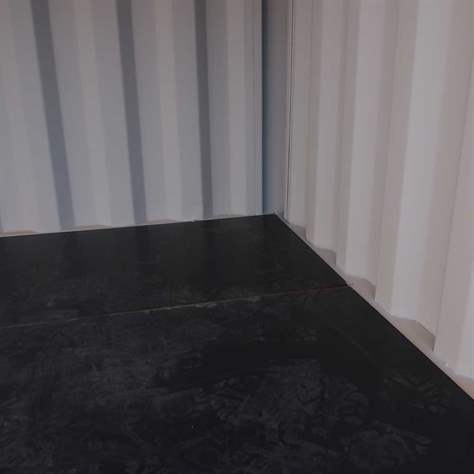 Lagercontainer, LxBxH: 2991x2438x2591 mm, Holzboden, Außenfarbe Orange RAL2011 - Bild3