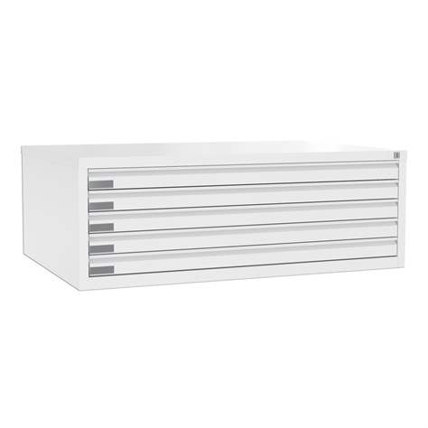 Dulap arhivare desene și planșe, 5 sertare, format A0, culoare albă RAL9010 - Malow