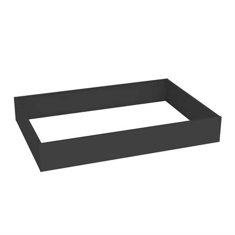 Soclu din tablă 140 mm pentru dulap pentru proiecte format A1, culoare neagră RAL 9005 - Malow