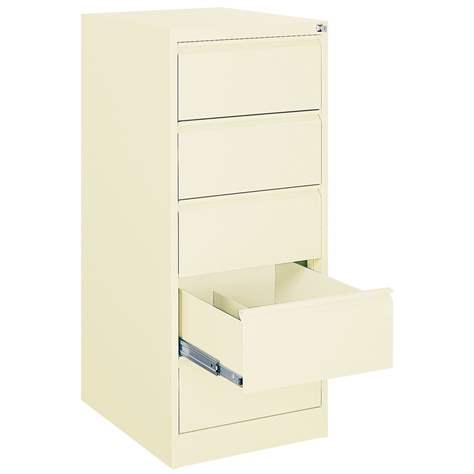 Cartotecă - dulap arhivare registratură - pentru format A5 -orizontal, 5 sertare cu 2 rânduri, HxLxl: 1285x545x630 mm, albă RAL9010 - Malow