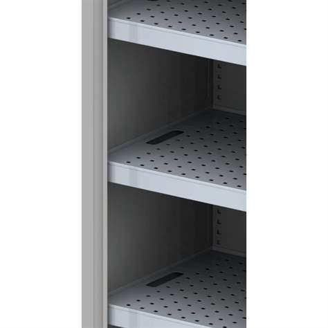 Přídavná pozinkovaná police/vanička s roštem, 940 x 462 x 50 mm, objem 19 l, vč. držáků - Kovos Verneřice - obrázek2