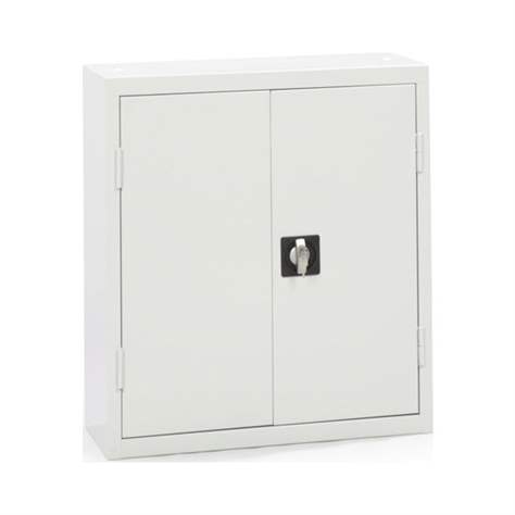 Materialschrank mit 42 Lagerkästen, 6 Fachböden, HxBxT: 800x710x300 mm, Farbe grau - Bild2