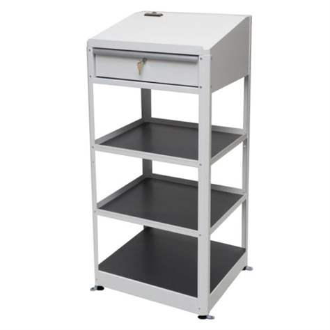 Pupitru de atelier cu rafturi, 1 sertar, HxLxI: 1225x597x527 mm