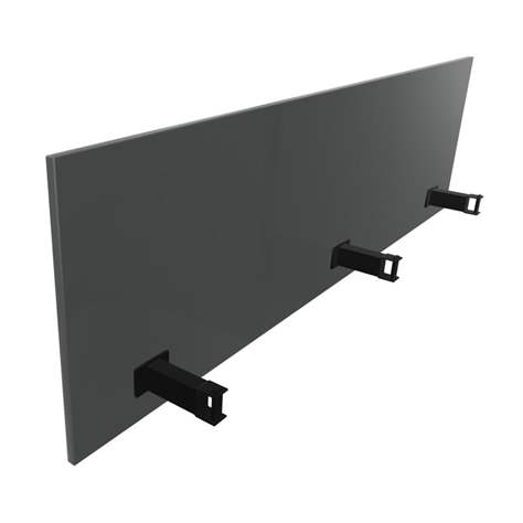 SQart Trennwand für Schreibtisch, farbe dunkelgrau, l x h: 1800 mm x 380 mm - Nowy Styl Group
