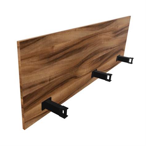 SQart Trennwand für Schreibtisch, farbe Nussbaum, l x h: 1600 mm x 380 mm - Nowy Styl Group