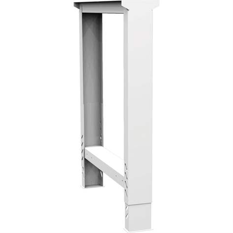 Picior banc de atelier din profil ”C”-2 mm, înălțime ajustabilă 790-1030 mm, inclusiv îmbinările, gri RAL7035 - Kovos Verneřice