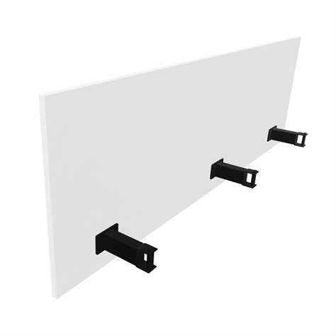 SQart Trennwand für Schreibtisch, farbe weiß, l x h: 1600 mm x 380 mm - Nowy Styl Group
